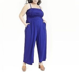 Ava & Viv Royal Blue Sleeveless Jumpsuit